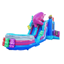 XL Gummy Bear Dual Lane Bounce House w/ Slide (WET OR DRY)