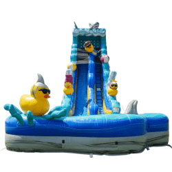 25FT Duckie Squad Single Lane Water Slide (XL POOL) (WET OR DRY)