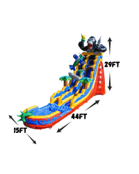 28FT207 1772054301 28FT Ape Escape Single Lane Water Slide (WET OR DRY)