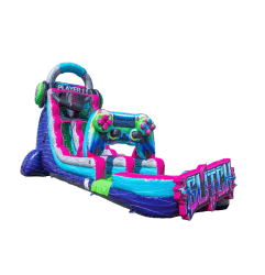 IMG 8092 1761676330 22FT Glitch Gamer Single Lane Water Slide (WET OR DRY)